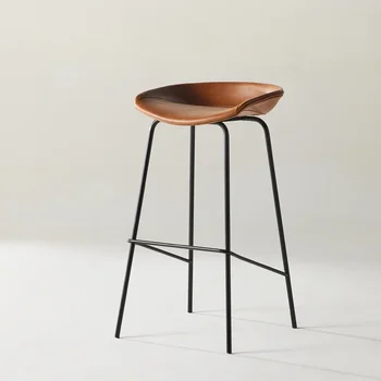 Nordic Барный стул Современный простой высокий табурет для кухни Домашние барные стулья Стул Стол на стойке регистрации Офисный стул Мебель