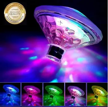  Новые Ванна Освещение Бассейна 0,5 Вт 4,5 В RGB 7 Цвет Алмазная Ванна Креативный Открытый Двор Декоративная Кнопка MC Светодиодные фонари