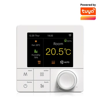 Tuya WiFi Термостат Теплый электрический теплый пол Умный дом Регулятор температуры 220 В Нагрев воды Google Home Alexa Alice