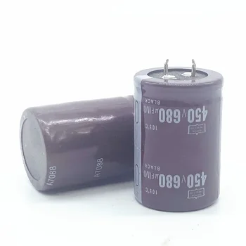 1 шт./лот 450 В 680 мкФ алюминиевый электролитический конденсатор размер 35 * 50 мм 450 В 680 мкФ 20%