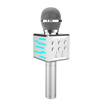  Отличный караоке Микрофон Широко совместимый беспроводной микрофон Bluetooth-совместимый Длительный срок службы батареи Микротелефон Изменение голоса