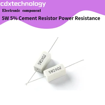 5 шт. 5 Вт 5% цементный резистор Сопротивление мощности 0,1 ~ 10 К 0,1 Р 0,5 Р 1Р 10 Р 100Р 0,22 0,33 0,5 1 2 5 8 10 15 20 25 30 100 1 К 10 Ом