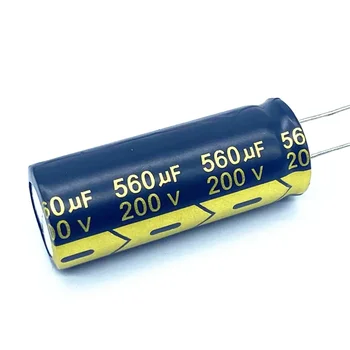 5 шт./лот 200 В 560 мкФ 200 В 560 мкФ алюминиевый электролитический конденсатор размер 18 * 50 20%