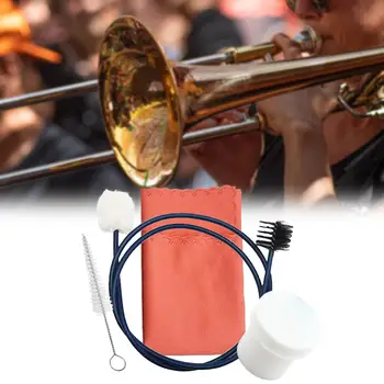 1Комплект Набор для чистки трубы Внутренняя щетка Обслуживание трубы для чистки тромбона