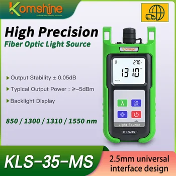Оптический волоконный источник света KLS-35-MS FTTx Портативный лазерный источник 850/1300/1310/1550 нм