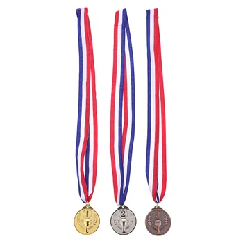 3 шт. Медаль Спорт Медали победителя Прекрасные события Тканая ткань Награда Конкурс Бег