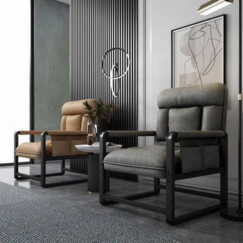 Диван Скандинавские стулья для гостиной Lounge Складные современные ленивые стулья для гостиной Arm Single Chaises De Salon Домашний декор WK50LC