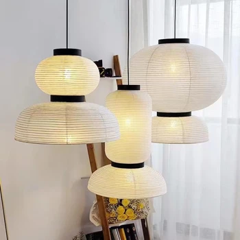 Formakami Подвесной светильник белый дизайн Лампа из рисовой бумаги ручной работы для декора лофт в стиле кантри светильник ресторан кухня подвесной светильник