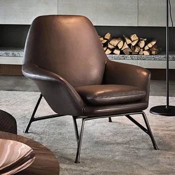  Офис Роскошный стул для гостиной Эргономичный пол Синтетическая кожа Причудливый стул для гостиной Большая спальня Sillas Скандинавская мебель