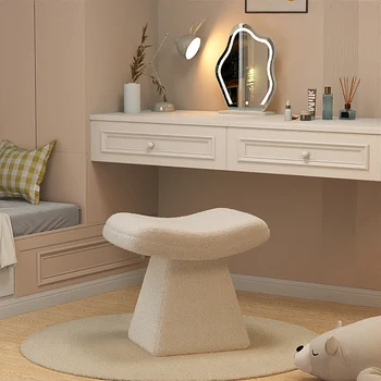  Легкий роскошный туалетный стул Скандинавский современный минималистичный туалетный столик Табурет для девочек Стул для спальни Мебель для макияжа