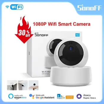 Новая камера SONOFF GK-200MP2-B Беспроводная Wi-Fi камера IP 1080P HD Радионяня Наблюдение Безопасность 360 ИК-камера Сигнализация Умный дом