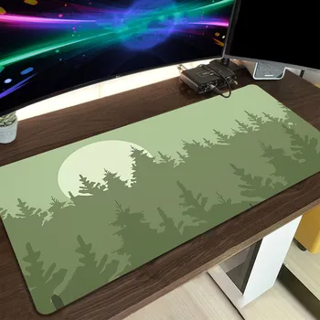  Качественный коврик для мыши Игровой коврик для мыши Большой лес Клавиатура Коврик Firewatch Настольный коврик для мыши Gamer Настольный коврик для мыши 100x50 см