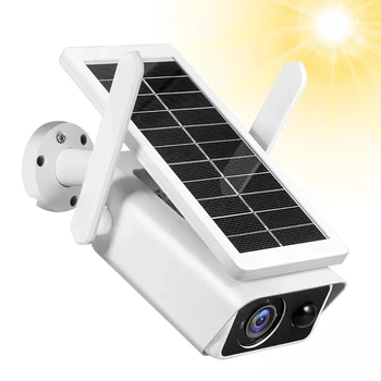 iCSee WiFi Камера 2K 4MP Беспроводная IP-камера на солнечных батареях Сеть Видеонаблюдение Безопасность Наружный PIR Пульт дистанционного управления