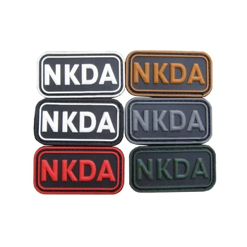 Военный NKDA Резиновый NKDA Логотип Крючок Петля Патч Пэчворк Аксессуары Для Одежды Кепка Сумка