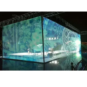  Большой размер Бесшовный Голографический Марлевый Проекционный Сетчатый Экран Голографический Экран 12x8 метров с лазерным проектором