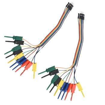 Эффективный 10-контактный комплект кабелей с зажимом длиной 20 см идеально подходит для тестирования логического анализатора и беспроблемного подключения микросхем