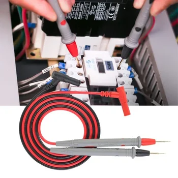 1 пара универсальный щуп измерительные провода штифт для цифрового мультиметра игольчатый измеритель мультиметр тестер свинцовый щуп провод ручка кабель 20А