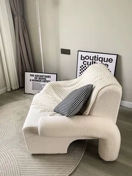 Легкий роскошный одноместный диван-кресло Дизайнер Творческая гостиная Маленькая квартира Ленивый диван