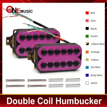 1Set Красочные регулируемые металлические звукосниматели для электрогитары с двойной катушкой Хамбакер Панк
