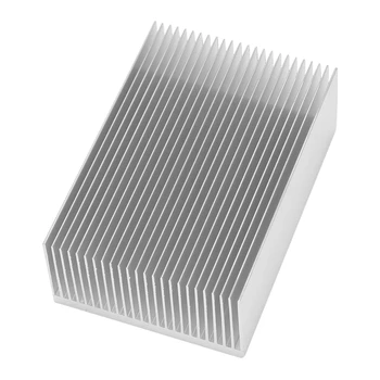 2X Большой алюминиевый радиатор радиатора радиатора охлаждения ребро для усилителя мощности светодиода IC