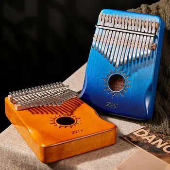 YOUZI 17-tone Kalimba Mahogany Core Thumb Piano с колосовочным молоточком