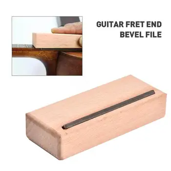 Файл выравнивания гитары Детали гитары под углом 45 градусов Файл аксессуаров для гитарных ладов Аксессуары для гитары Лад Корона Файл Инструмент Деревянный
