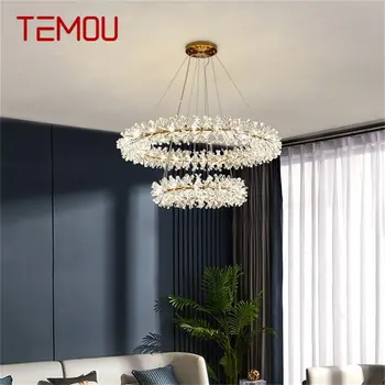 TEMOU Люстра Подвесной светильник Постмодернистская творческая ветвь Домашний светодиодный светильник для гостиной Столовая