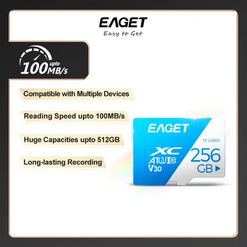 Eaget T1 Карта памяти 512 ГБ 256 ГБ 128 ГБ 32 ГБ MicroSD TF SD-карта Class10 UHS-1 Флэш-карта памяти 64 ГБ 32 ГБ Micro SD