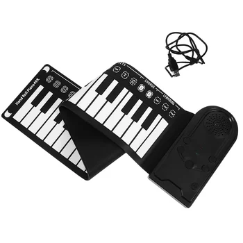 49 клавиш Roll Piano Kid Ручной скрученный электронный складной портативный музыкальный инструмент Силикагель Детский для начинающих