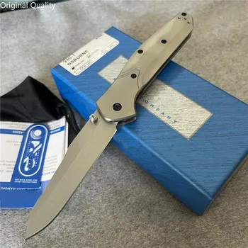 BM 940-2001 Складной нож Osborne, 3,4 дюйма S90V Satin Plain Blade Титановые ручки, Тактическая охота Кемпинг EDC Инструменты для самообороны