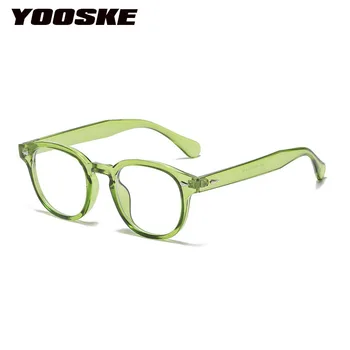 YOOSKE Ins Популярные модные круглые солнцезащитные очки Женские ретро Люкс Бренд Дизайнер Мужчины Анти Синий Свет Оттенки UV400 Солнцезащитные очки