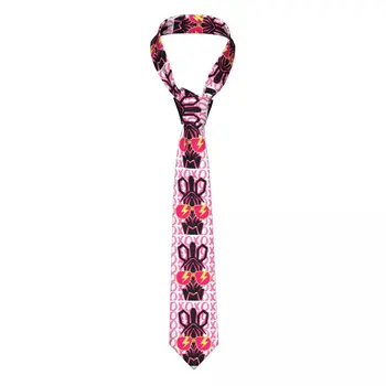 Custom Zebra Xoxo Ties Мужские классические шелковые преппи Розовый Lightning Girl Фиолетовый эстетический галстук для вечеринки