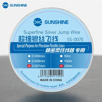 SUNSHINE SS-007E Flying Line Jump Wire 0,007 мм 0,009 мм для мобильного телефона CPU Fingerprint Touch Специальный ремонт Flying Line