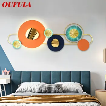 OUFULA Современные настенные светильники для картин Творческий скандинавский фон Бра LED 3 цвета Свет для дома Гостиная Спальня