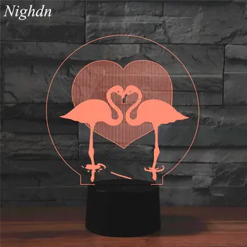 Красный кран 3D Ночник для детской спальни 3D Иллюзия Лампа 16 цветов с дистанционным управлением Ночники для детей Подарки