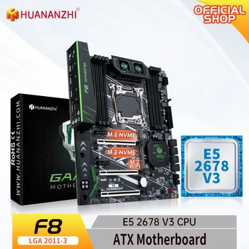 Материнская плата HUANANZHI X99 F8 LGA 2011-3 XEON X99 с поддержкой Intel E5 2678 V3 DDR4 RECC NON-ECC комплект памяти NVME USB
