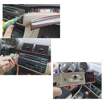  Входной режим Вспомогательный кабель для BMW E46 98-06 3,5 мм Адаптер для аксессуаров Замена автомобиля Синий 10-контактный прочный практичный