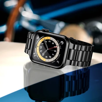 Ремешок из нержавеющей стали для Apple Watch Ultra Band 49 мм смарт-часы Металлический браслет iwatch 7 6 5 4 3 SE 8 45 мм 41 мм 38 мм 40 мм 44 мм