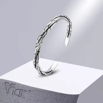 Vnox Витая цепочка Браслеты для мужчин и мальчиков, Твердые металлические браслеты-манжеты, Подарки на день рождения ко Дню святого Валентина для него