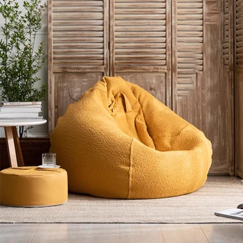 Креативный современный диван-мешок Большой ресторан Минималистичный диван с откидной спинкой отеля Удобные наборы садовой мебели Tembel Kanepe