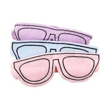 для креативных забавных вышивок солнцезащитные очки для сна маска для глаз чехол для женщин и девочек мультфильм повязка на голову эластичный тень для глаз