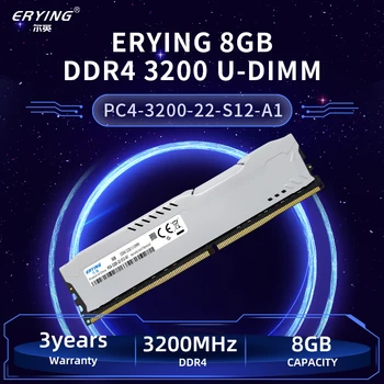 ERYING (2шт.) Настольная RGB оперативная память DDR4 8 ГБ x 2 3200 МГц PC4-25600 1,35 В Двухканальная потрясающая настольная память ОЗУ для i9 11900H Mb
