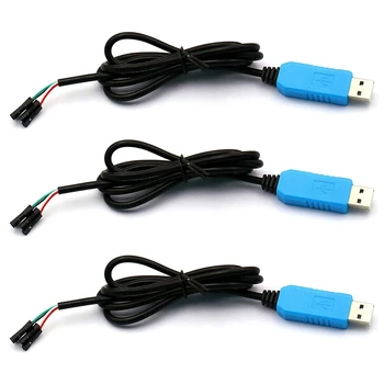 3 шт. PL2303TA последовательный кабель USB-TTL, консольный кабель отладки