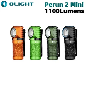 Olight Perun 2 Mini Налобный фонарик Светодиодный перезаряжаемый фонарик 1100 люмен Прямоугольный свет Оголовье Белые и красные светодиоды