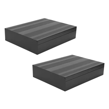 2X Алюминиевая охлаждающая коробка, проект электронной коробки DIY, для алюминиевой коробки для защиты от грозы, для DIY, 50X178X220 мм