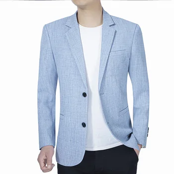 2023 Весенний мужской пиджак Куртка Высококачественный тонкий стиль деловой повседневный приталенный костюм куртка пальто свадебные костюмы для мужчин размер 4XL