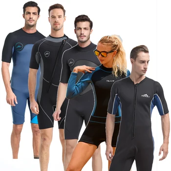 2 мм интегрированный короткий водолазный костюм для защиты от солнца для мужчин и теплый костюм для серфинга для глубоководных погружений