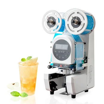 SKMA Высокоскоростной запайщик стаканчиков для пластиковых бумажных стаканчиков Bubble Tea Tea Seal Machine Automatic
