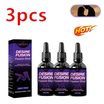 3PCS Desire Fusion Passion Elxir Libido Booster для женщин Повышение уверенности в себе Повышение привлекательности Зажгите искру любви