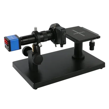 HDMI VGA 1080P SONY Sensor Промышленность Камера для видеомикроскопа + Горизонтальная настольная подставка для микроскопа + 180X Объектив с байонетом C + светодиодный светильник 144